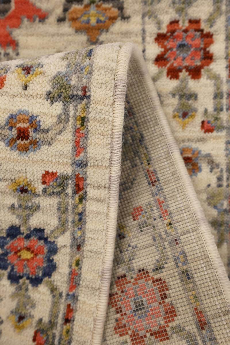 Nomad Floral Persian‑Style Rug | Low‑Pile Wool by The Rugs