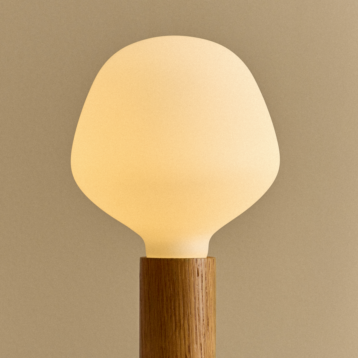 Tala Knuckle Table Lamp in Oak with Enno Bulb