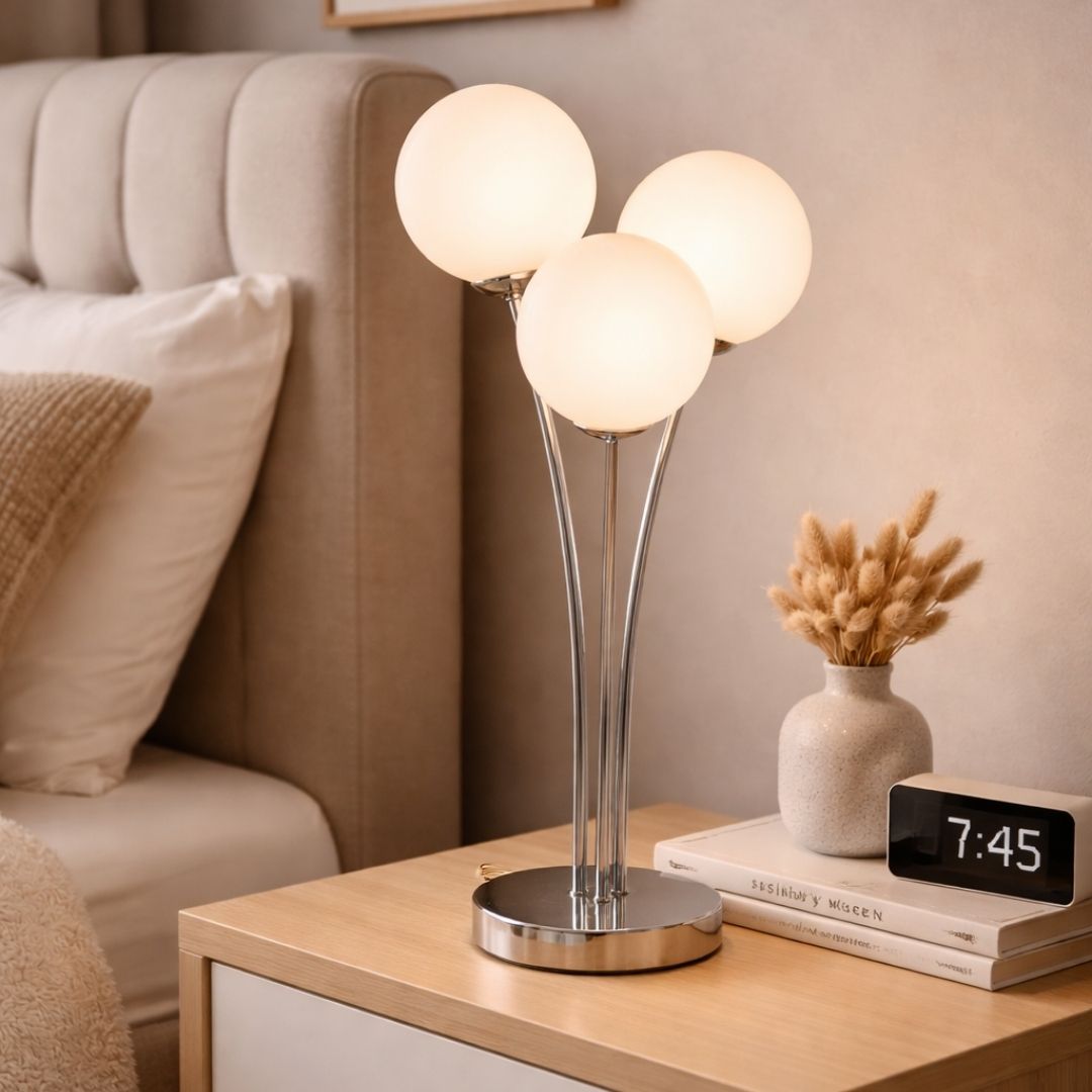 Pagazzi Jackson 3 Light Chrome Table Lamp