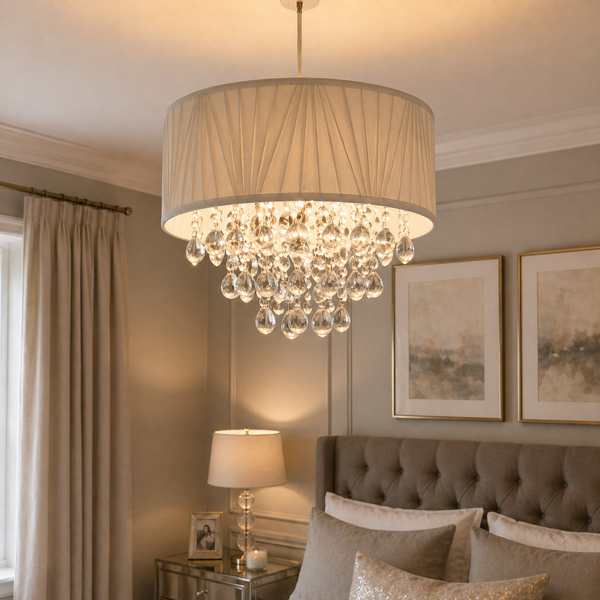 Pagazzi Talula Grey Crystal Easy-Fit Shade