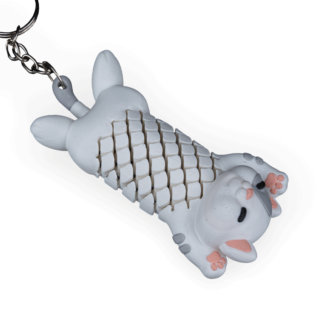 Filamora Studios Pat The Cat Keychain Flexi Fidget Toy