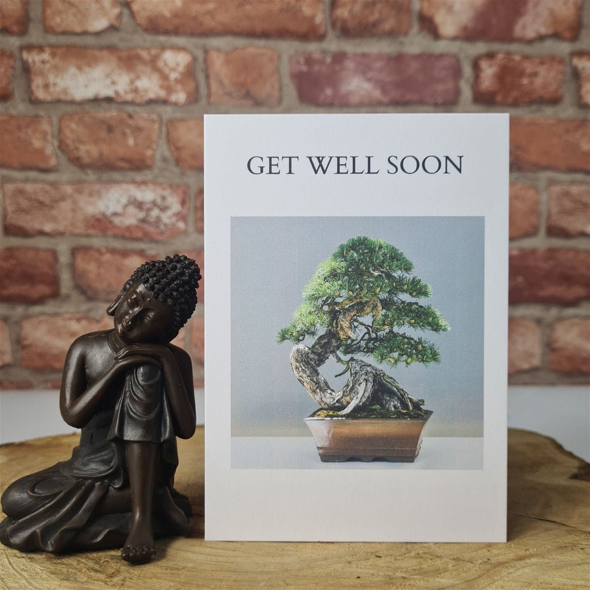 Yorkshire Bonsai Personalised Get Well Soon Greeting Card