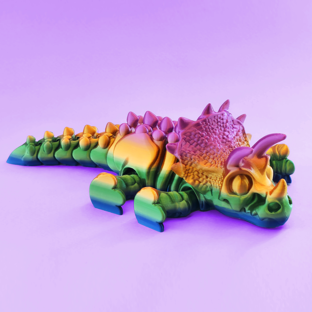 Filamora Studios Articulated Triceratops Skeleton