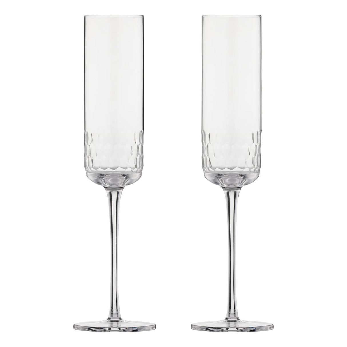Ravenhead Pisa Champagne Flute Glasses, Set of 2, 23cl