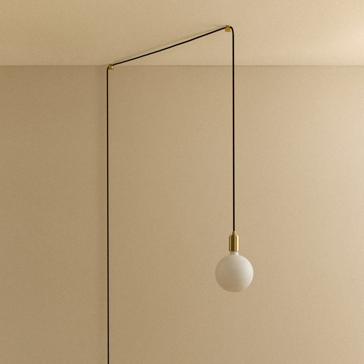 Tala Sphere IV Plug-In Pendant in Brass