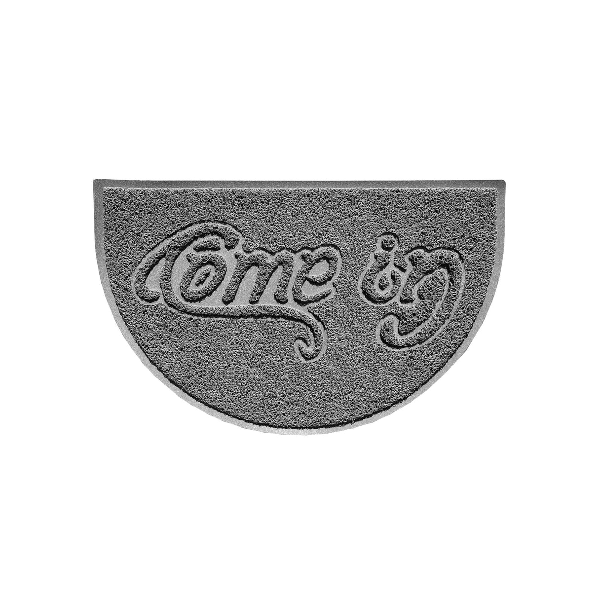 Nicoman Come In Embossed Halfmoon Spaghetti Indoor/Outdoor Doormat