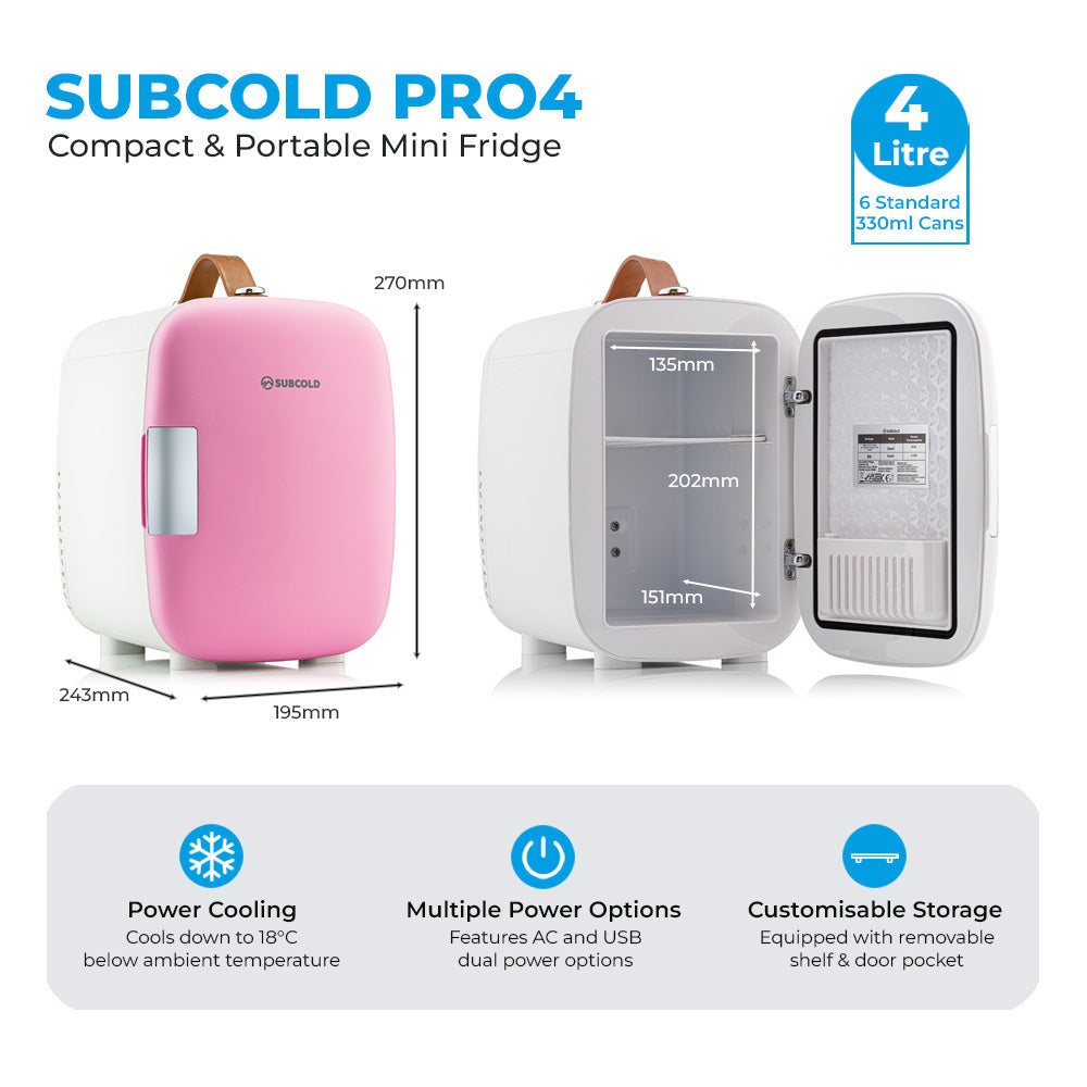Subcold Pro Mini Fridge - 4L