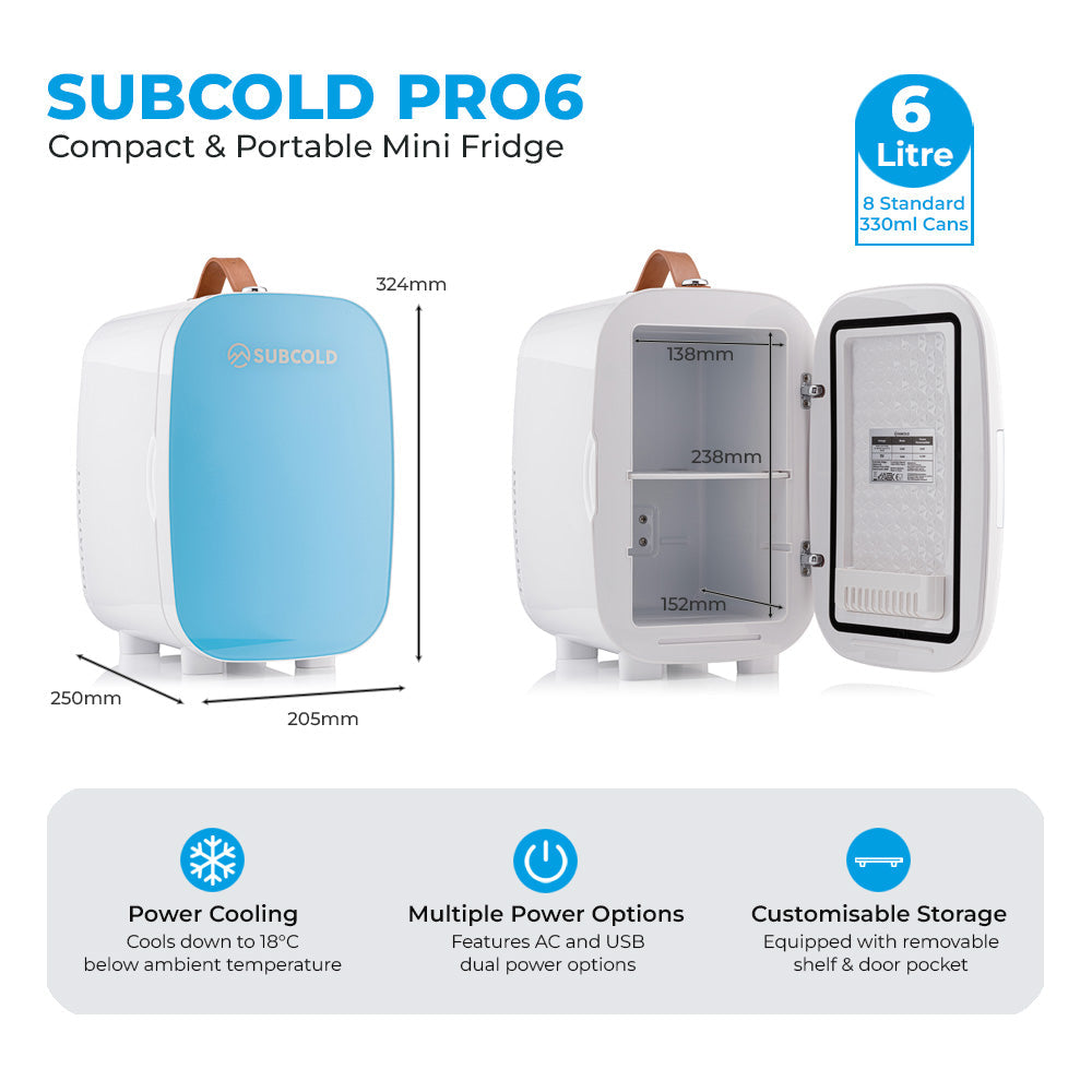 Subcold Pro Mini Fridge - 6L