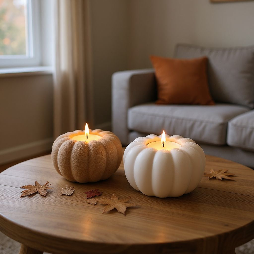 Filamora Studios Autumn Pumpkin Tealight Holder