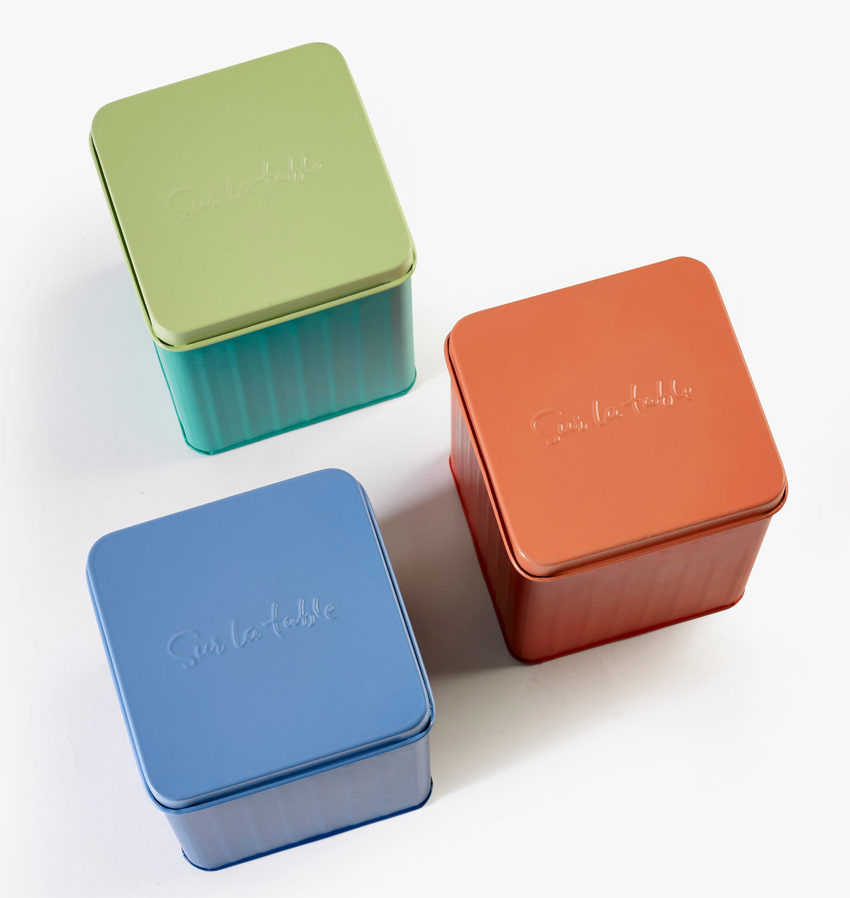 Sur La Table Set of 3 Storage Tins