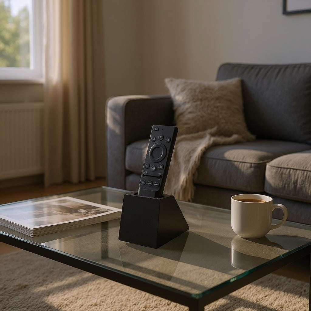 Filamora Studios Modern Remote Control Holder Stand