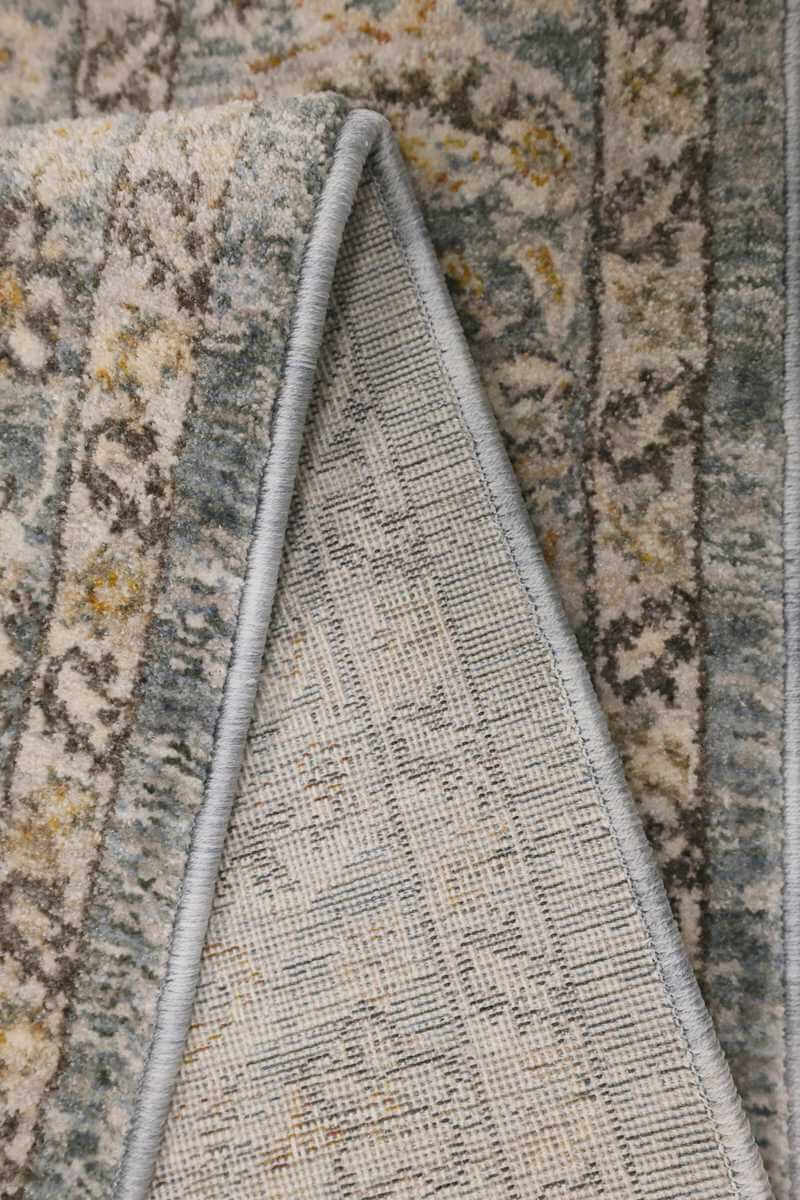 Raja Traditional Rug Grey Vintage Elegance by The Rugs