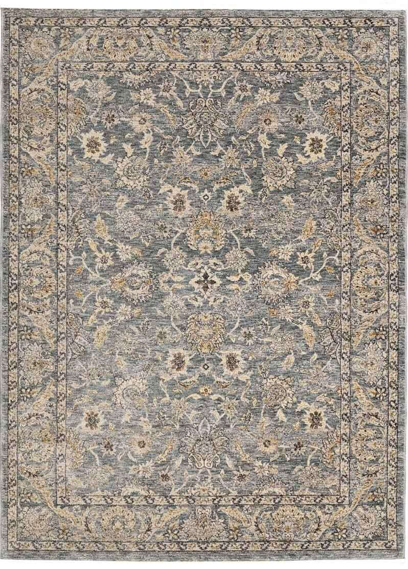 Raja Traditional Rug Grey Vintage Elegance by The Rugs