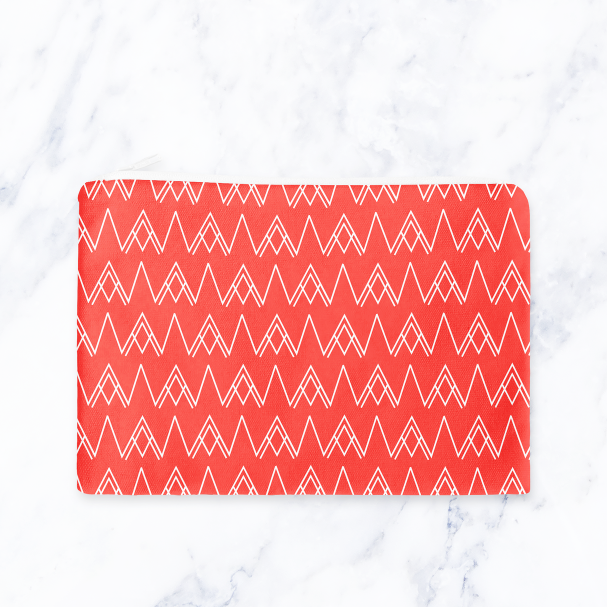 Shadowbright Red and White Make Up bag - 24cm x 19cm