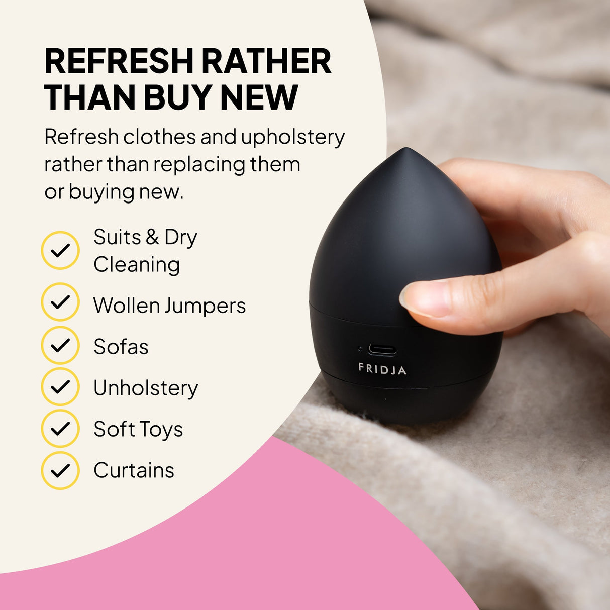 Fridja f40 Rechargeable Fabric Shaver