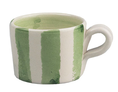 Selbrae House Green Stripe Ceramic Espresso Cup