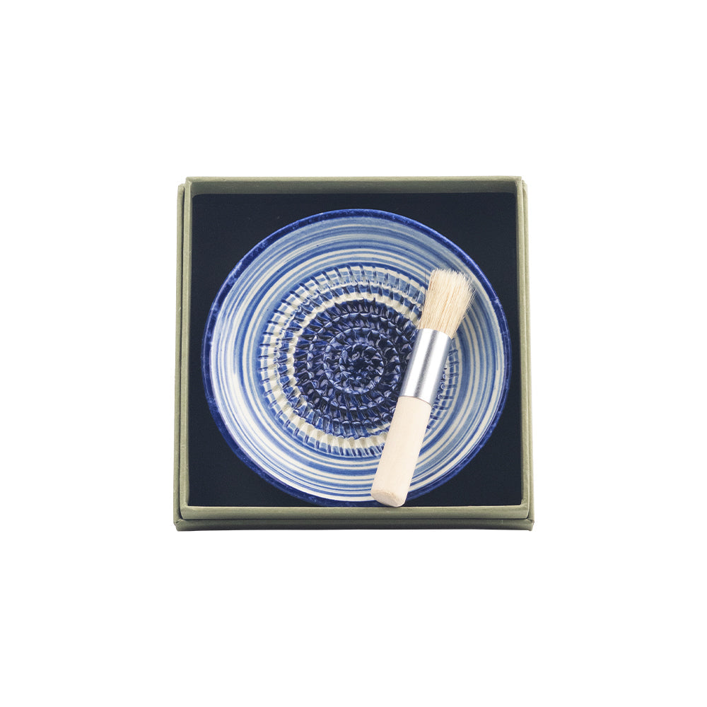 Selbrae House Ripple Ceramic Garlic Grater & Brush Set