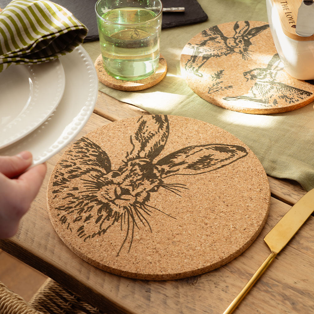 Selbrae House Hare Cork Place Mat