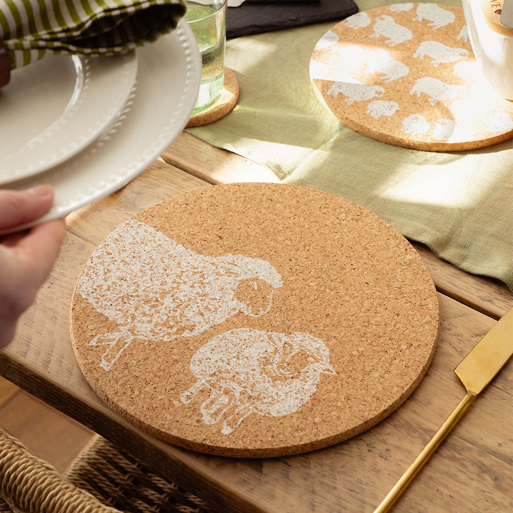 Sheep Selbrae House Sheep Cork Place Mat