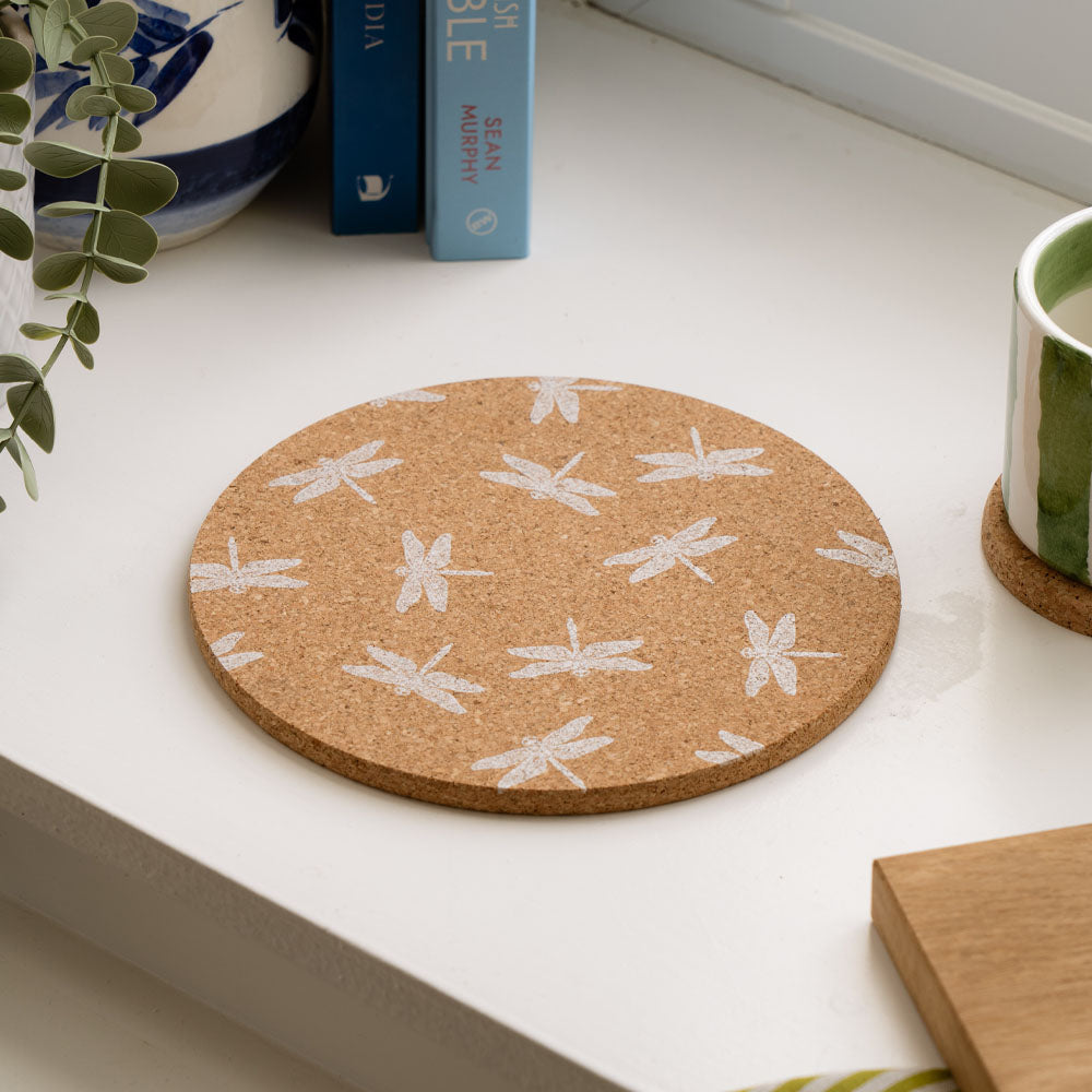 Selbrae House Dragonfly Cork Pot Stand