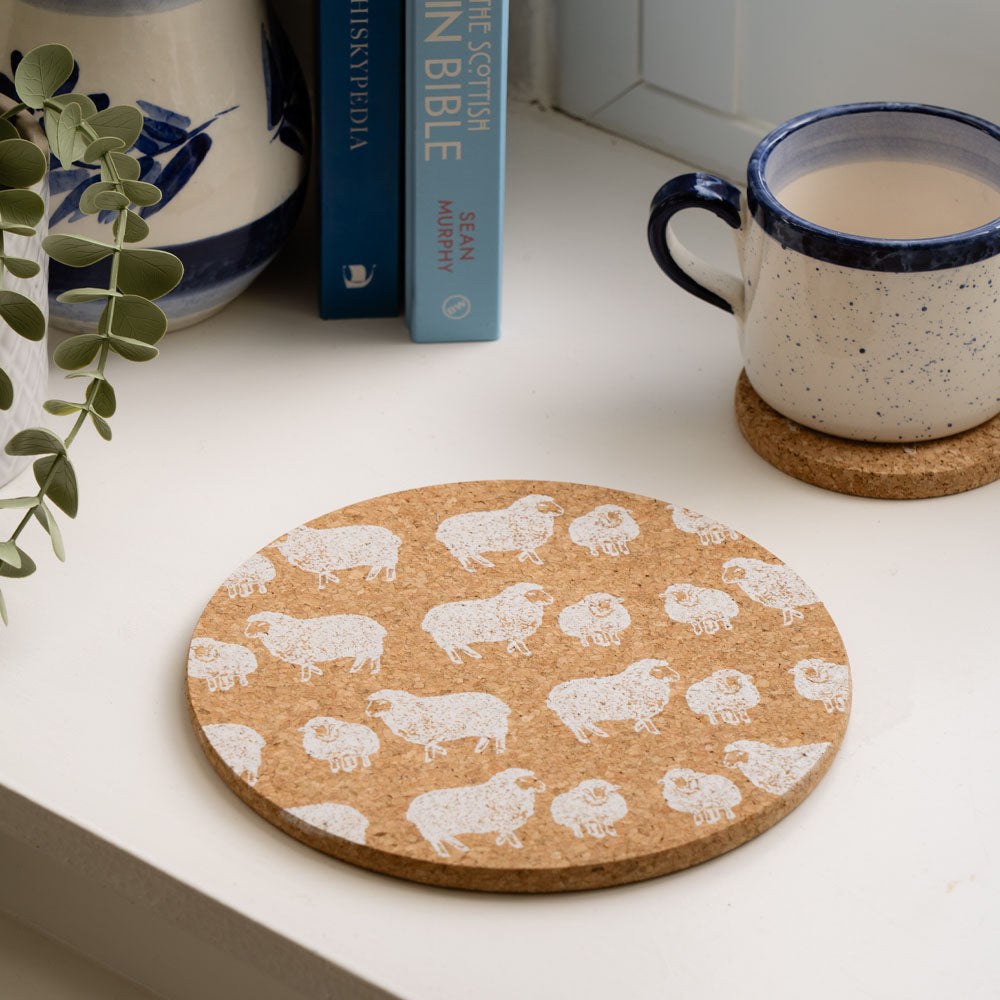Sheep Selbrae House Sheep Cork Pot Stand