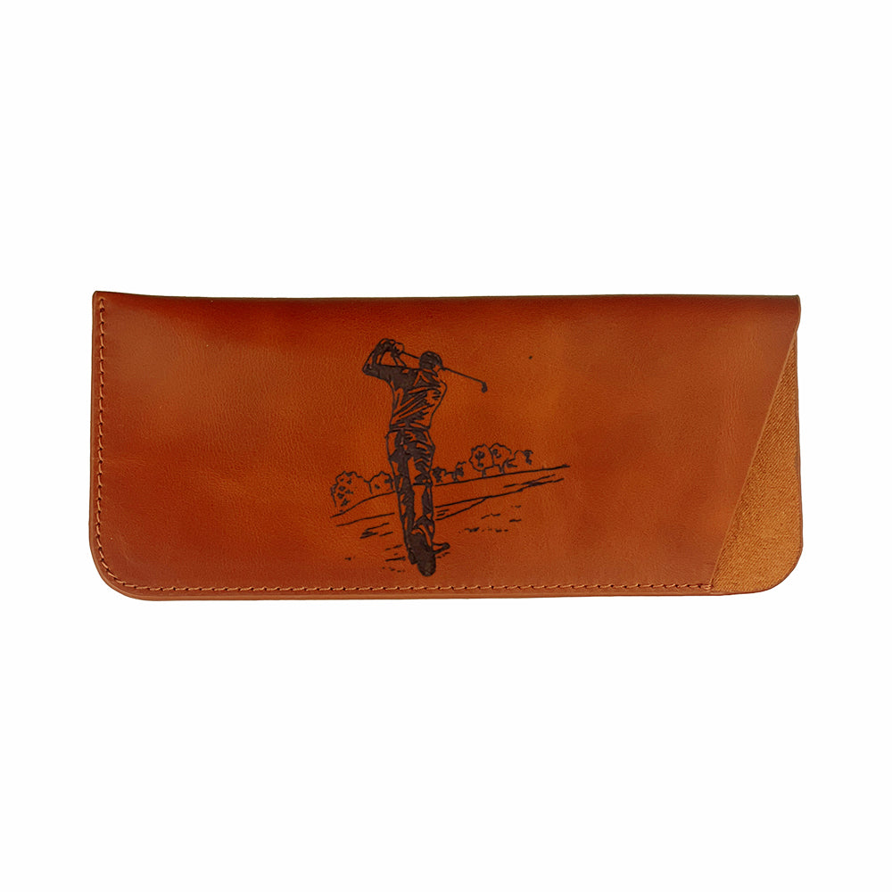 Selbrae House Golf Leather Glasses Case