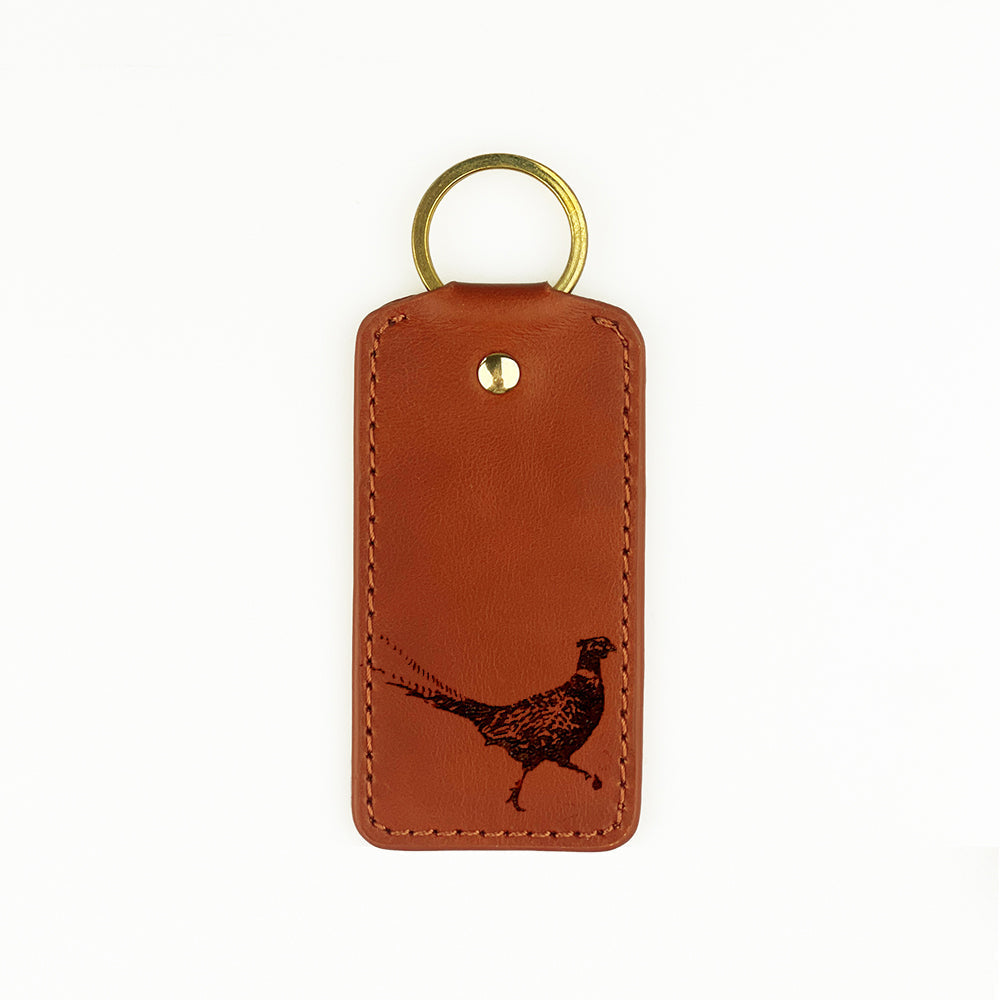 Selbrae House Pheasant Leather Keyring
