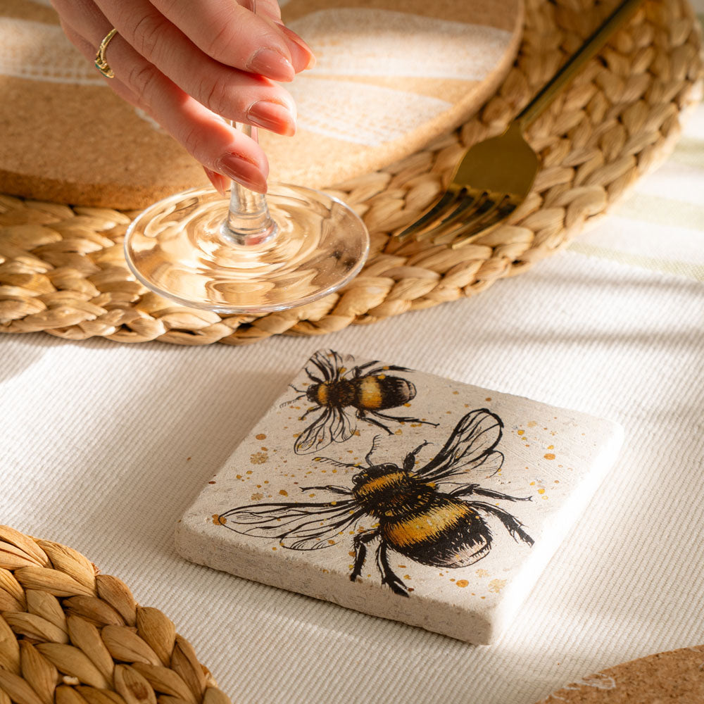 Bee Single Stone Coaster | Selbrae House