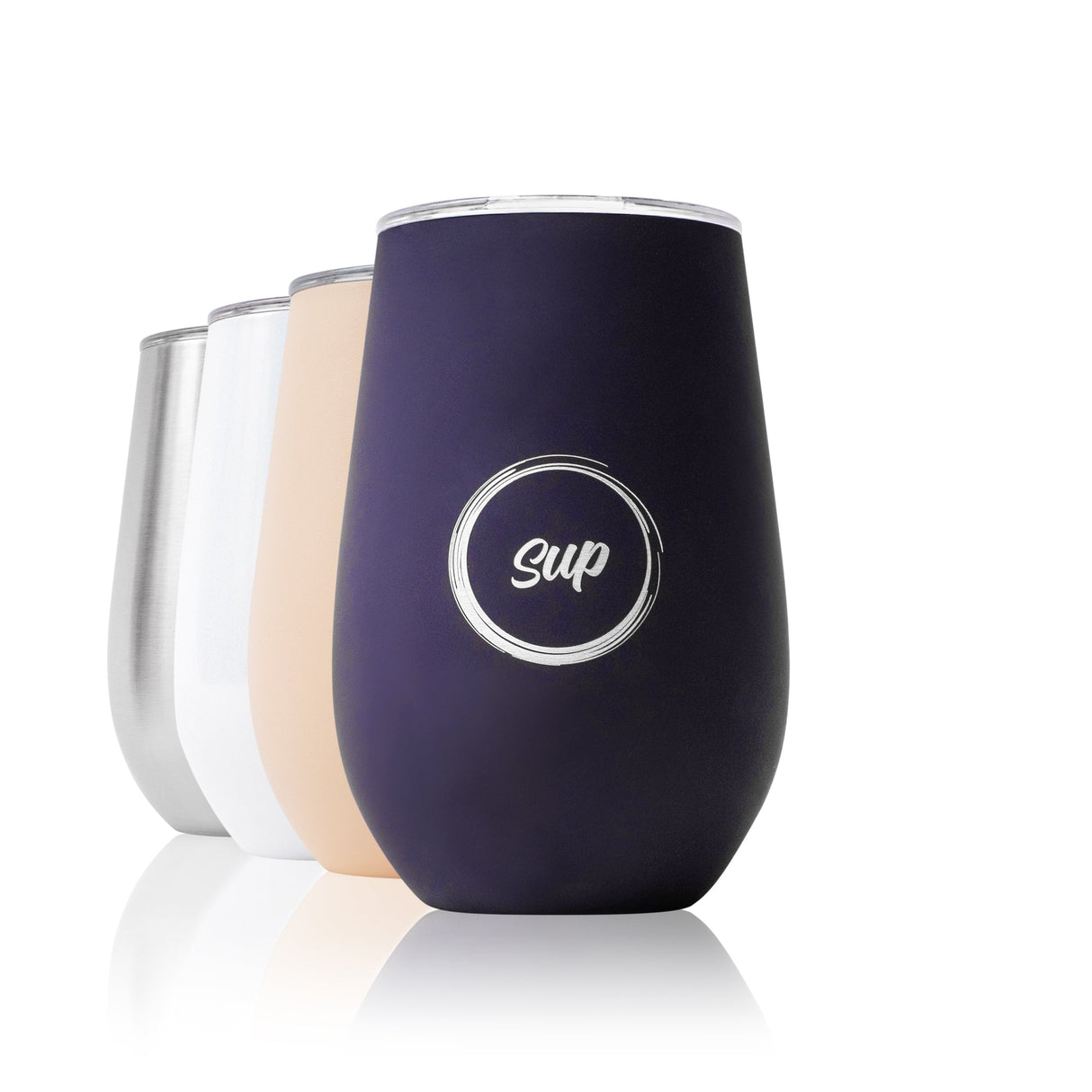 Sup drinkware Insulated Wine Tumbler Soft Navy