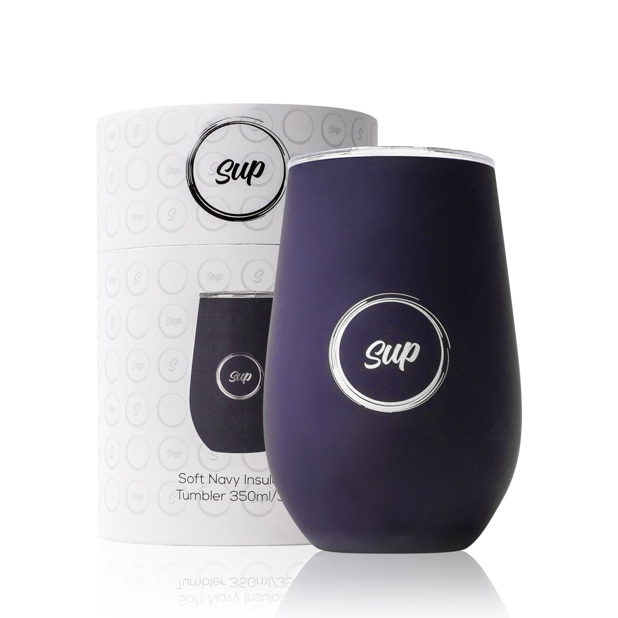 Sup drinkware Insulated Wine Tumbler Twin Pack Soft Navy | 350ml