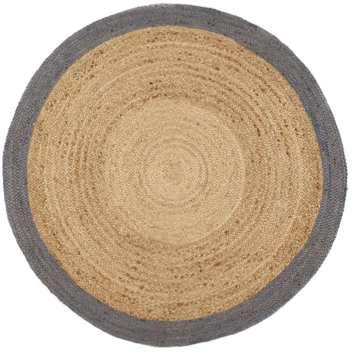 Bordered Grey Jute | The Rugs
