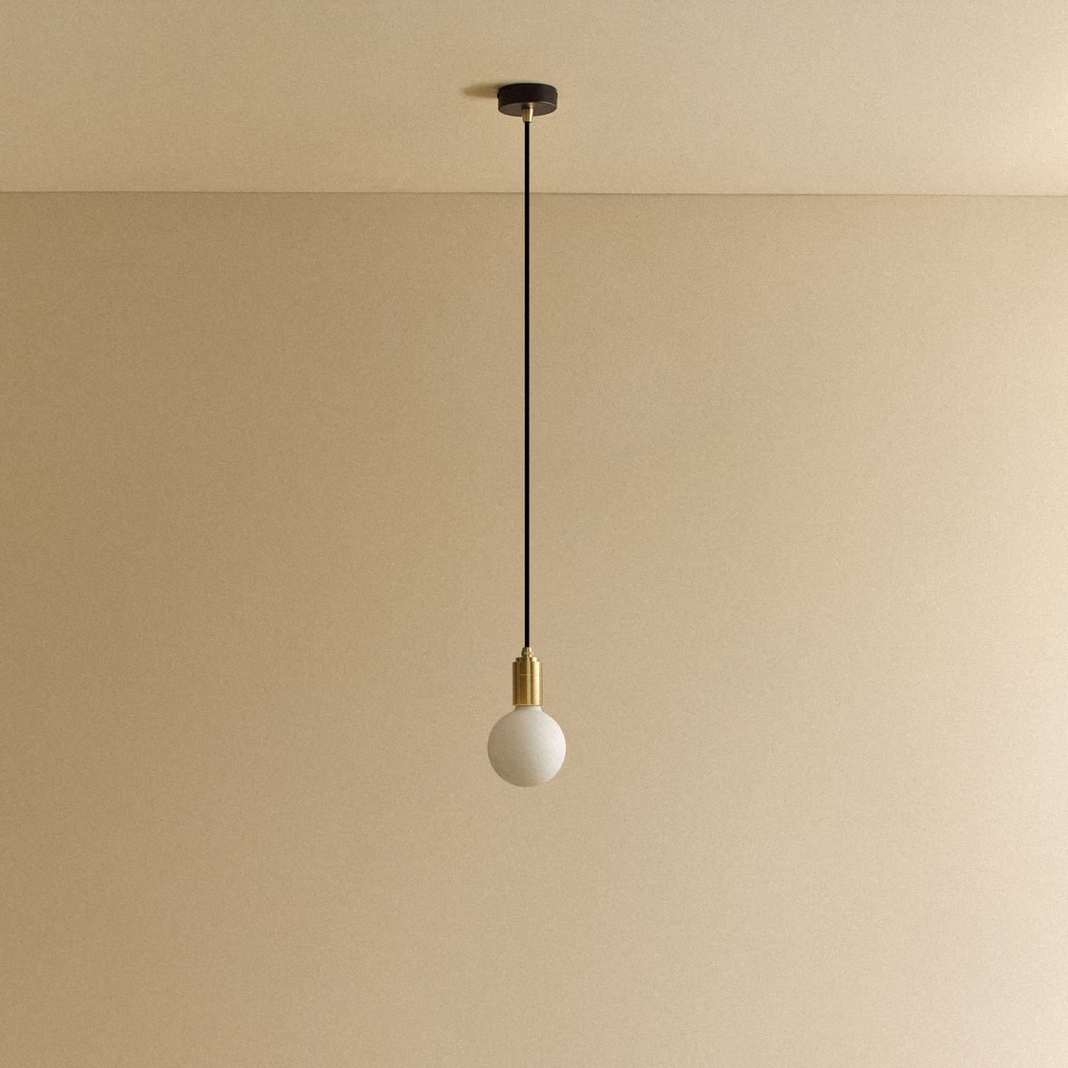 Tala Porcelain II Pendant Light in Brass