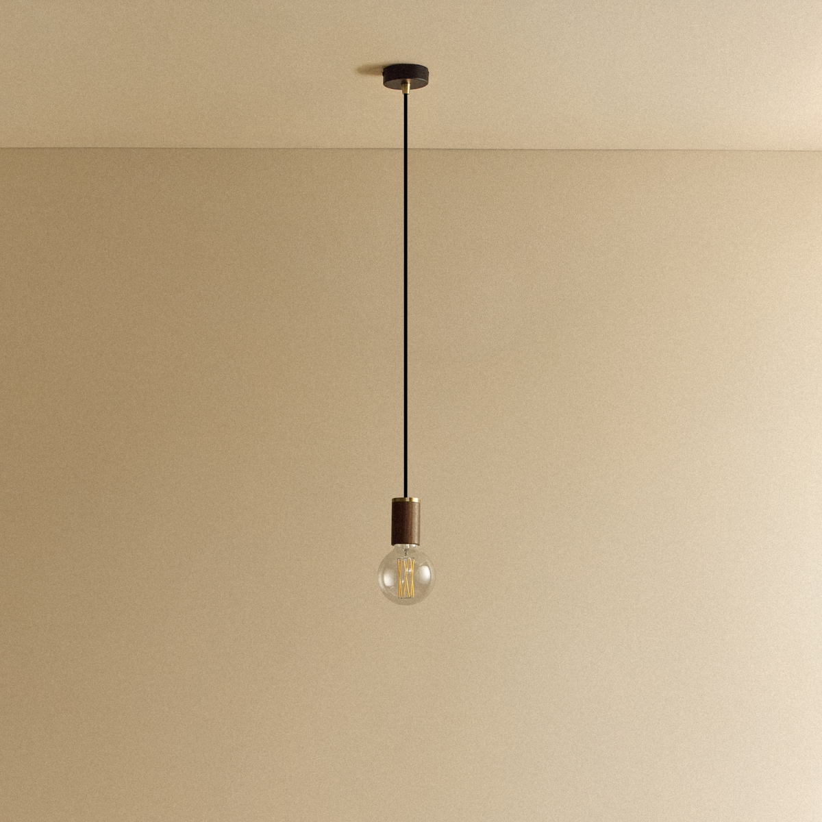 Tala Elva Pendant Light Non-Tinted in Walnut