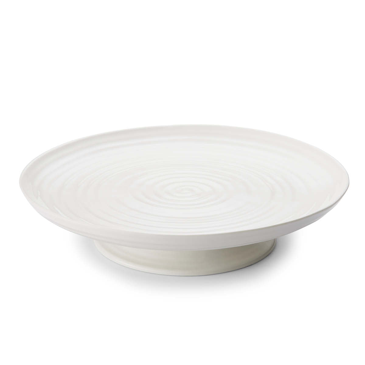 Portmeirion Sophie Conran Single Tier Porcelain Cake Stand, White
