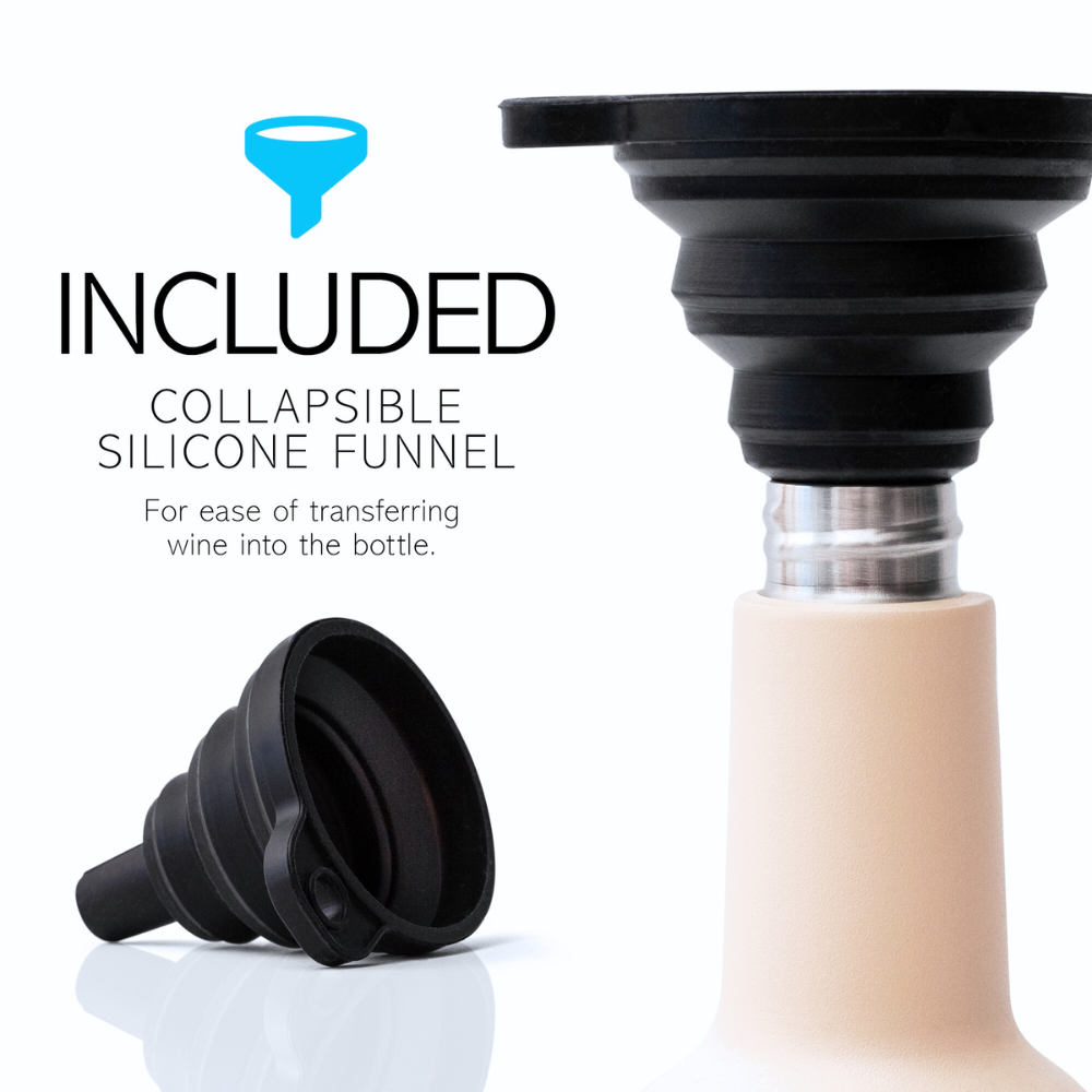 Sup drinkware Insulated Wine Bottle Flowers