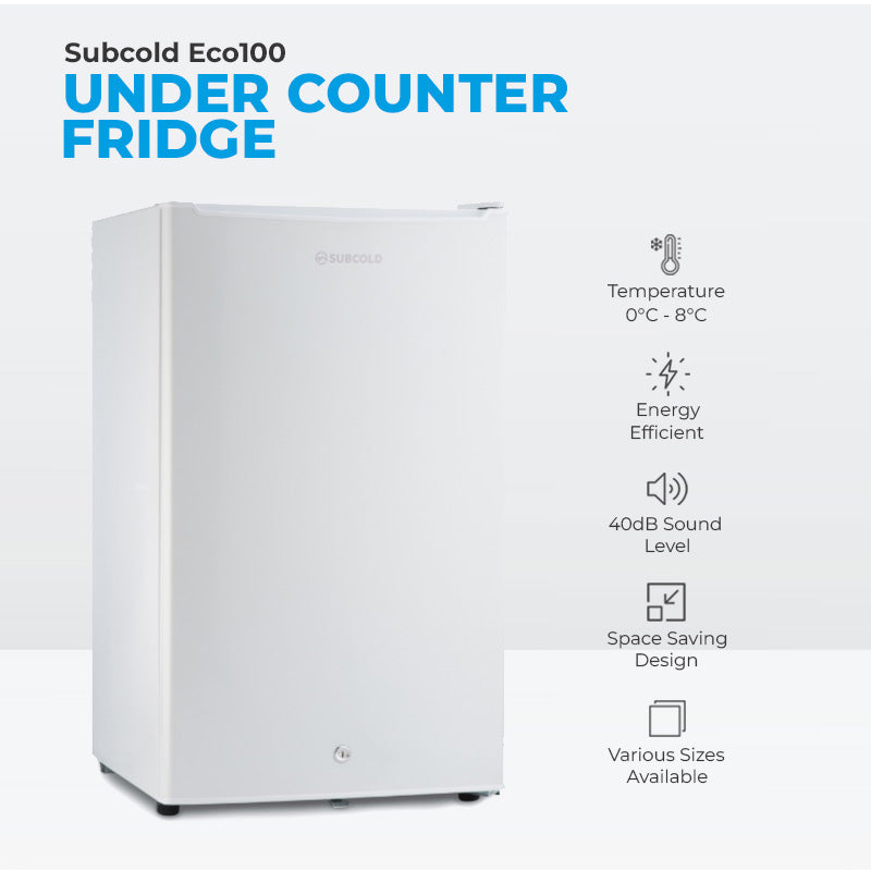 Subcold Eco100 LED Under Counter Fridge - 95L