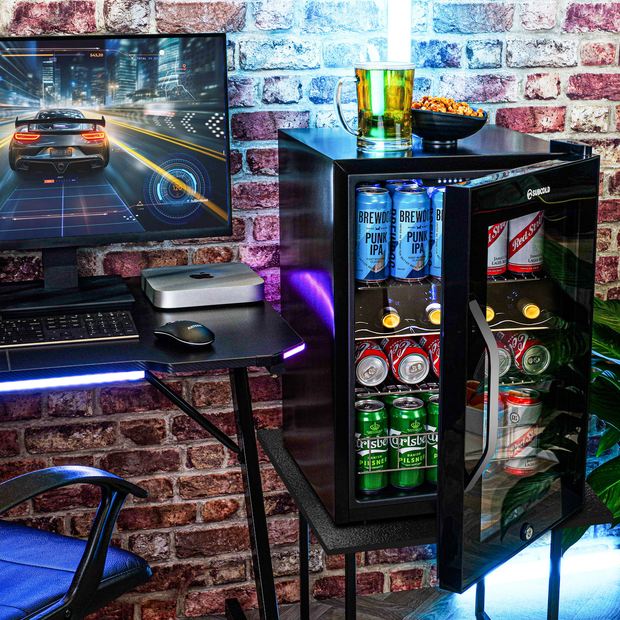Subcold Ace65 LED Touch Control Beer Fridge | 62L
