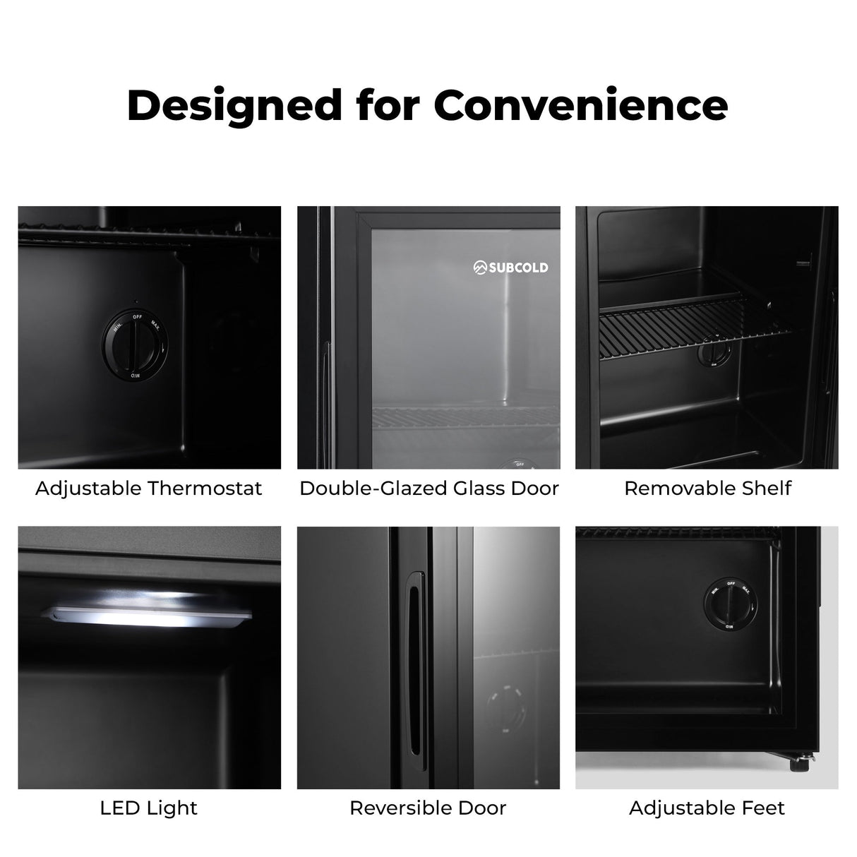 Subcold Cave35-G Glass Door Beer Fridge | 32L