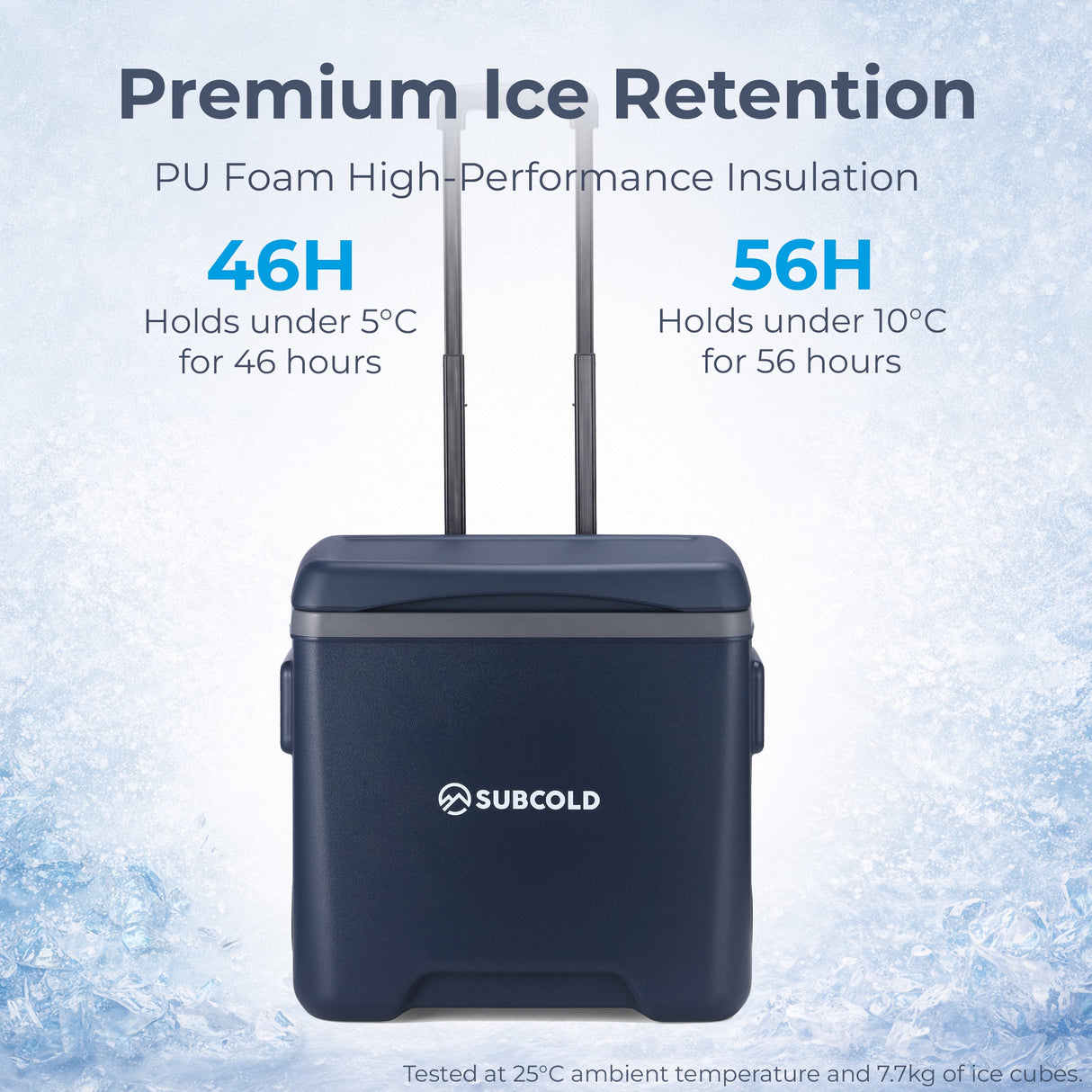 Subcold Chilly30 Cool Box 30L Portable Ice Box with Wheels & Handle