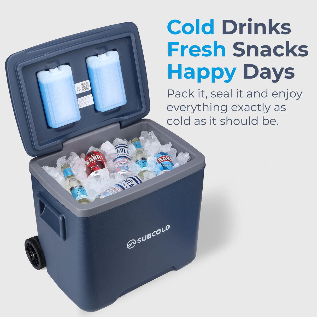 Subcold Chilly30 Cool Box 30L Portable Ice Box with Wheels & Handle
