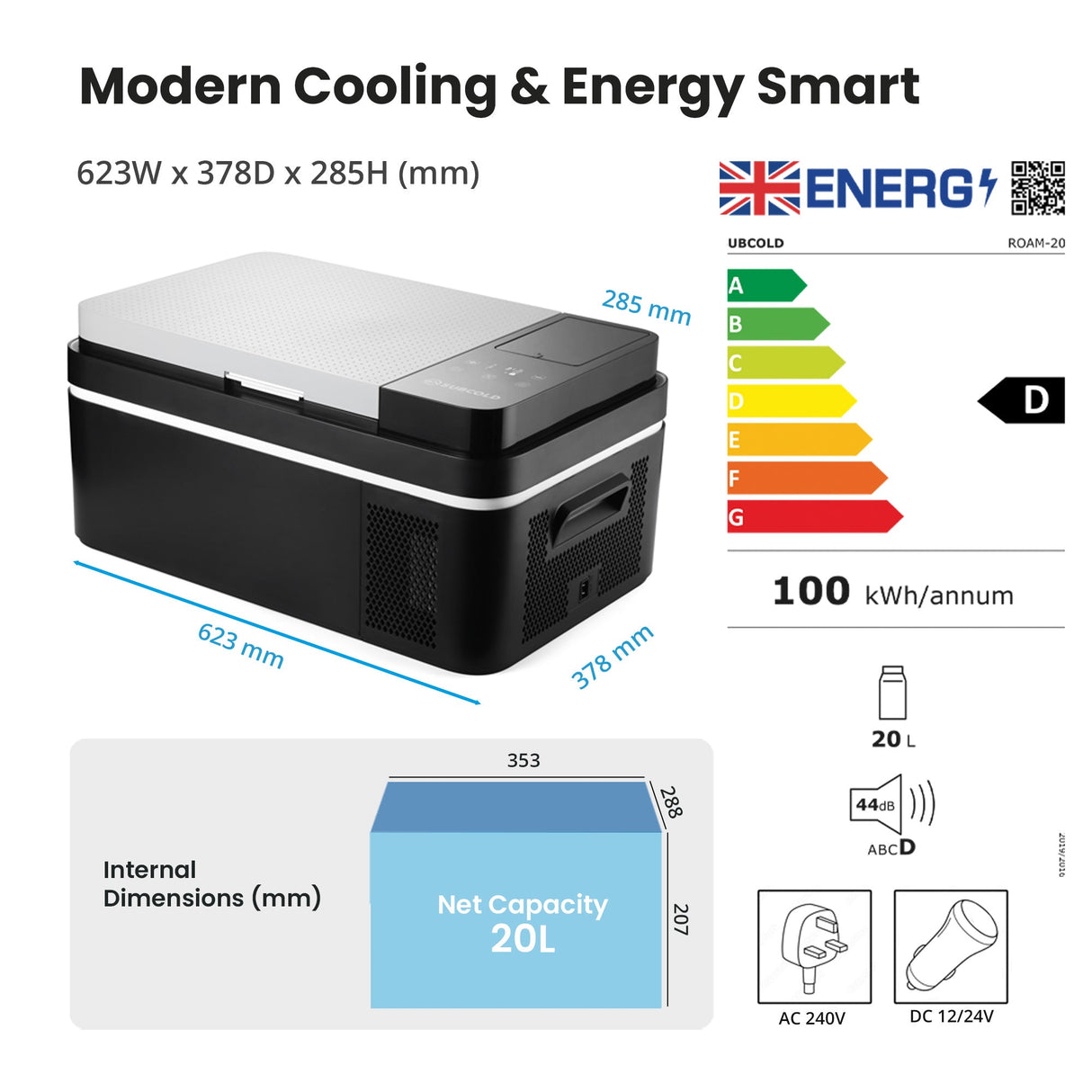 Subcold ROAM20 Portable Car Fridge - 20L