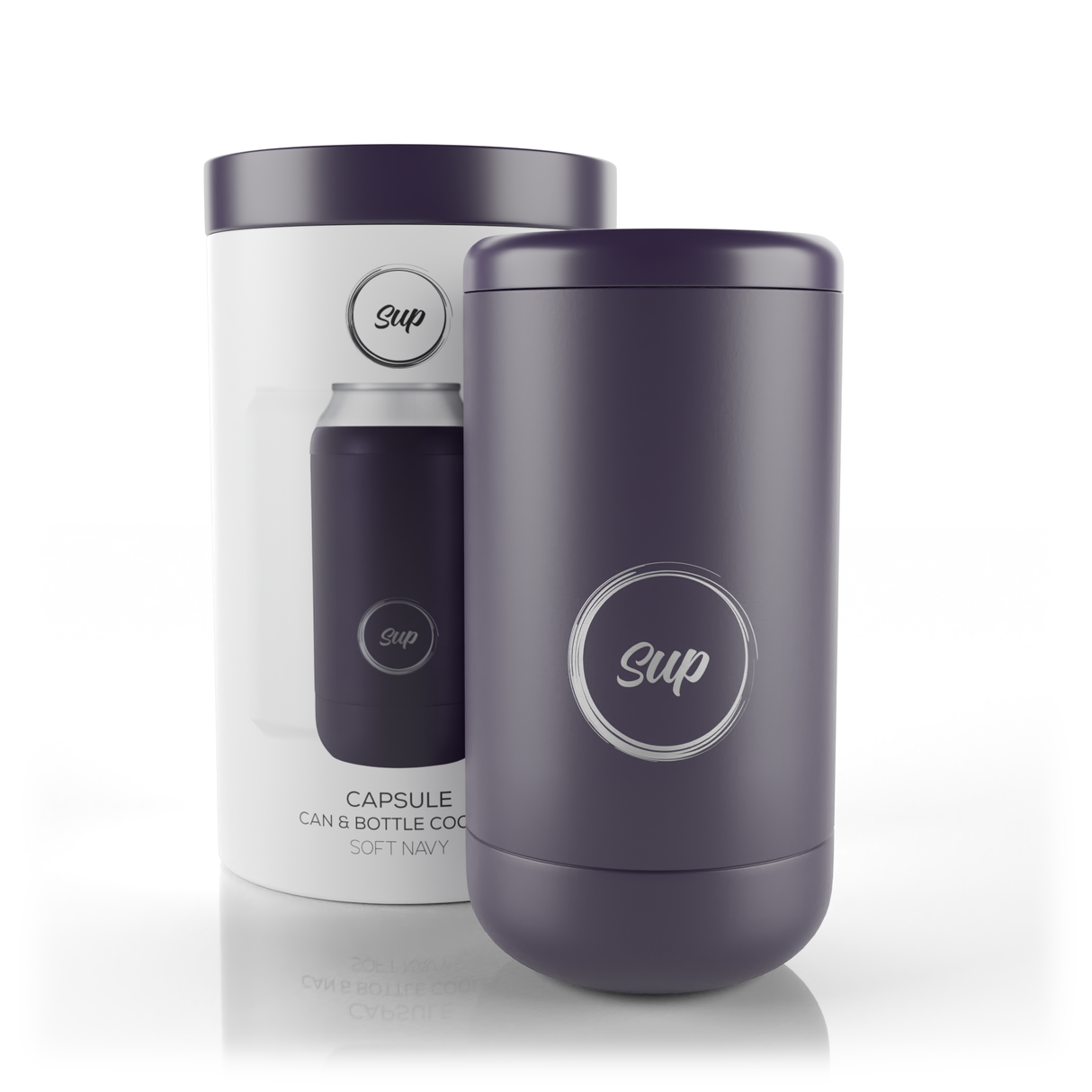Sup drinkware Capsule Bottle & Can Cooler Soft Navy