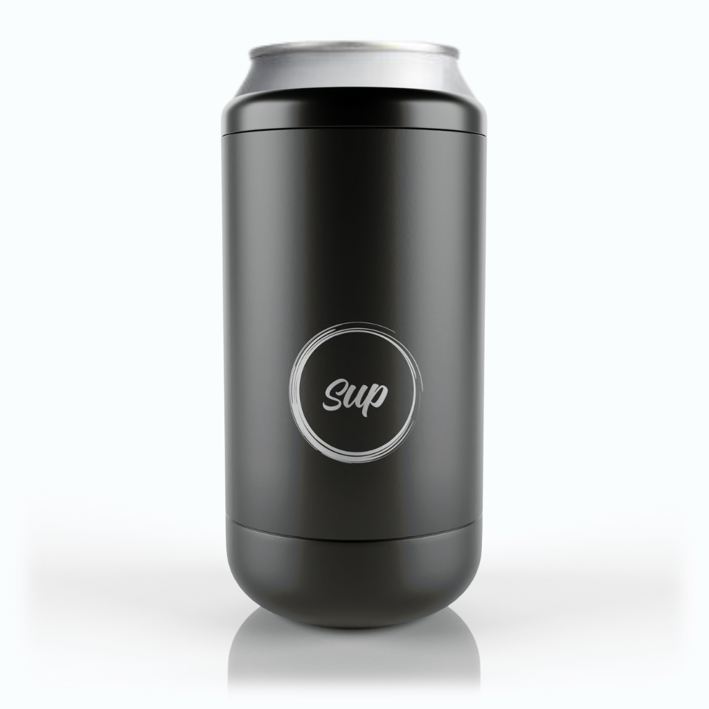 Sup drinkware Capsule Bottle & Can Cooler Matte Black