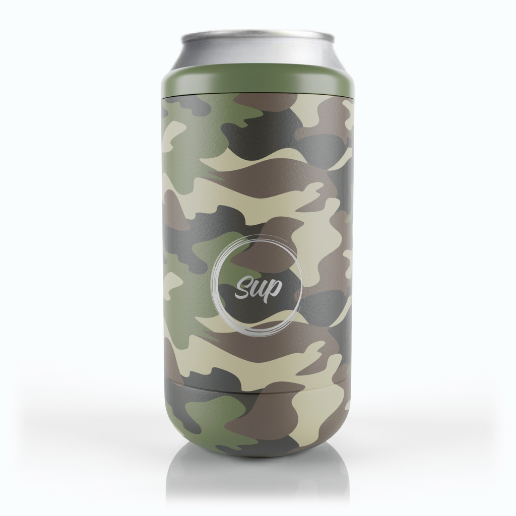 Sup drinkware Capsule Bottle & Can Cooler Army Camo