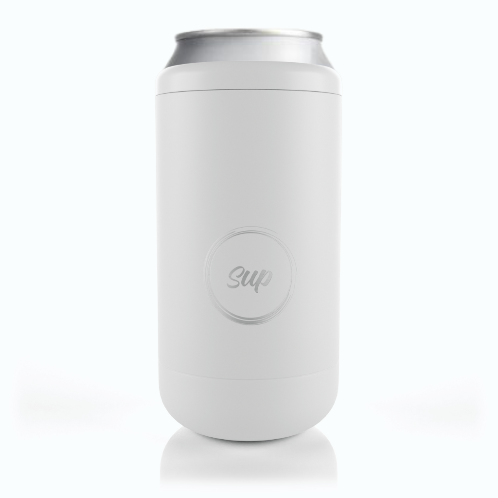 Sup drinkware Capsule Bottle & Can Cooler White