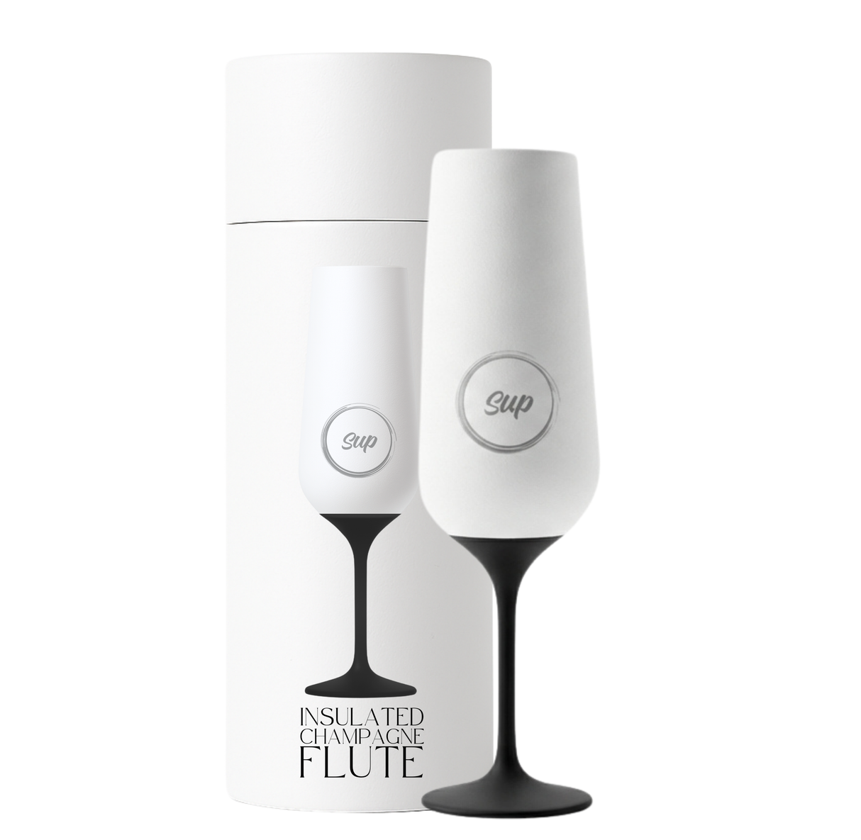 p drinkware Insulated Champagne Flute White - 250ml