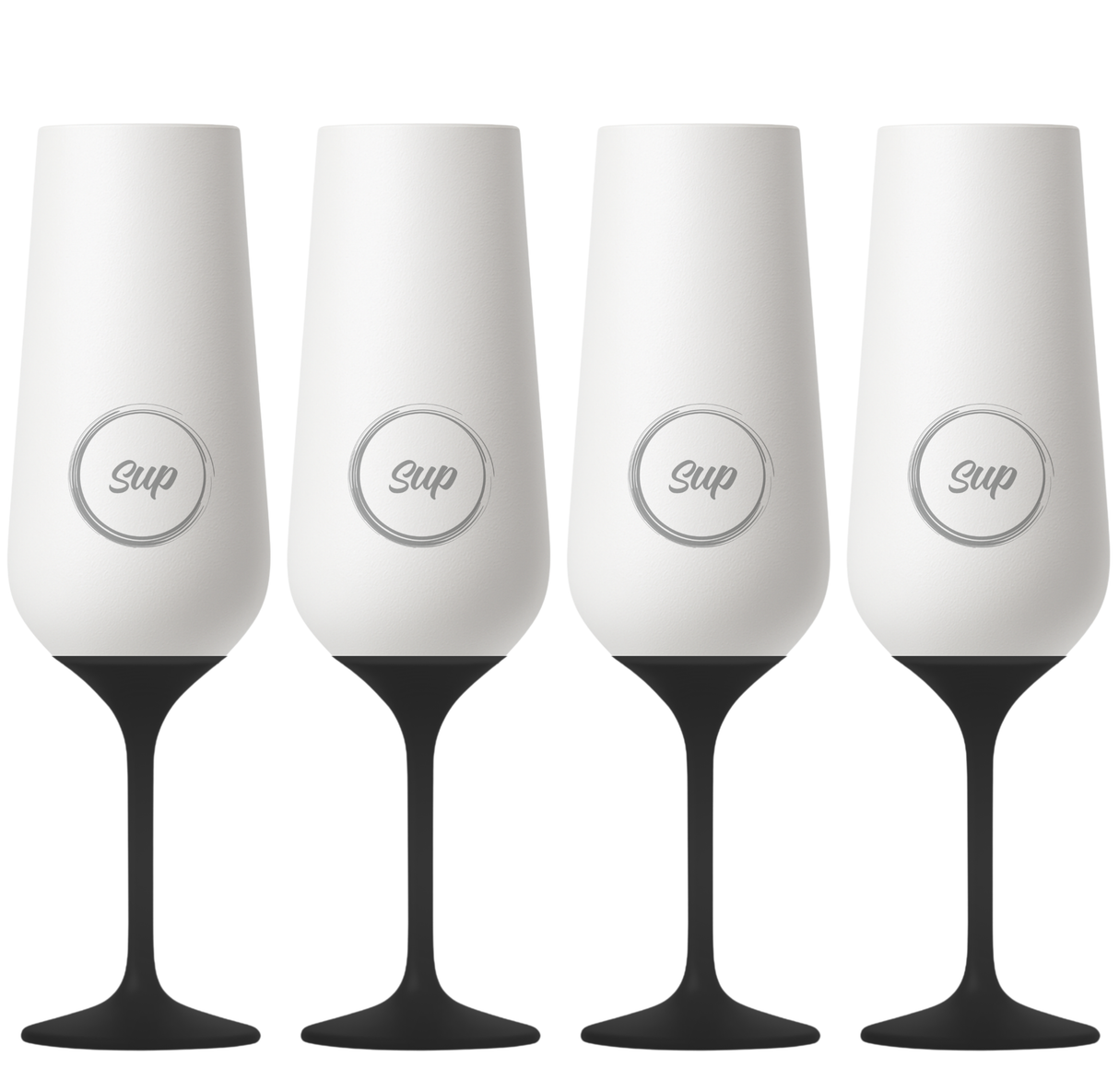 p drinkware Insulated Champagne Flute White - 250ml