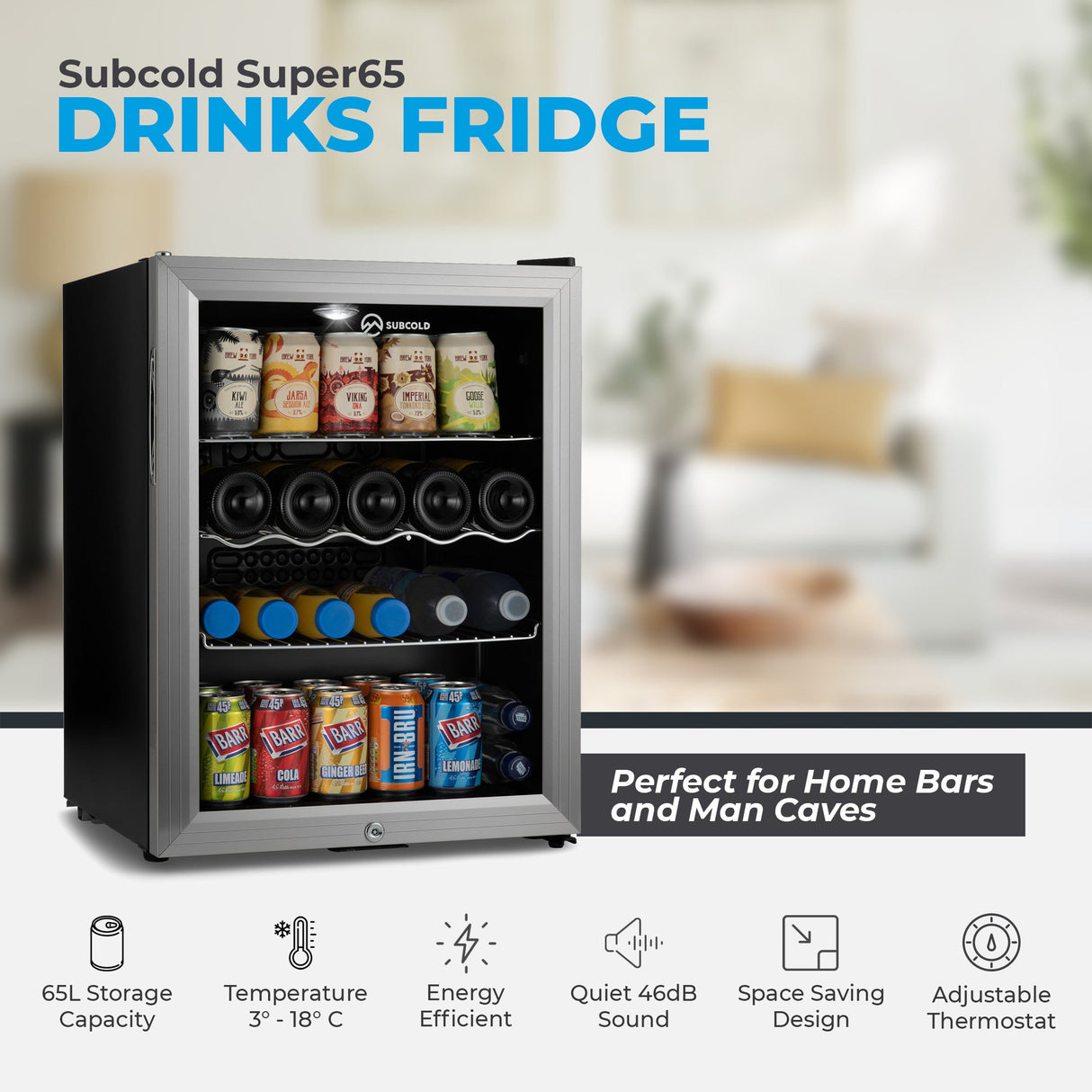 Subcold Super65 LED Beer Fridge | 65L