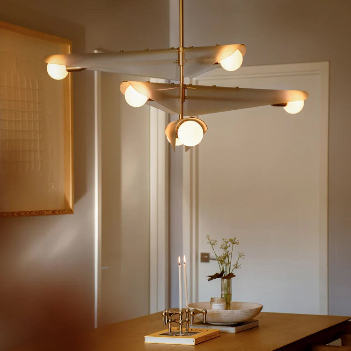 Tala Sycamore Chandelier 3 Tiers in Dawn Grey