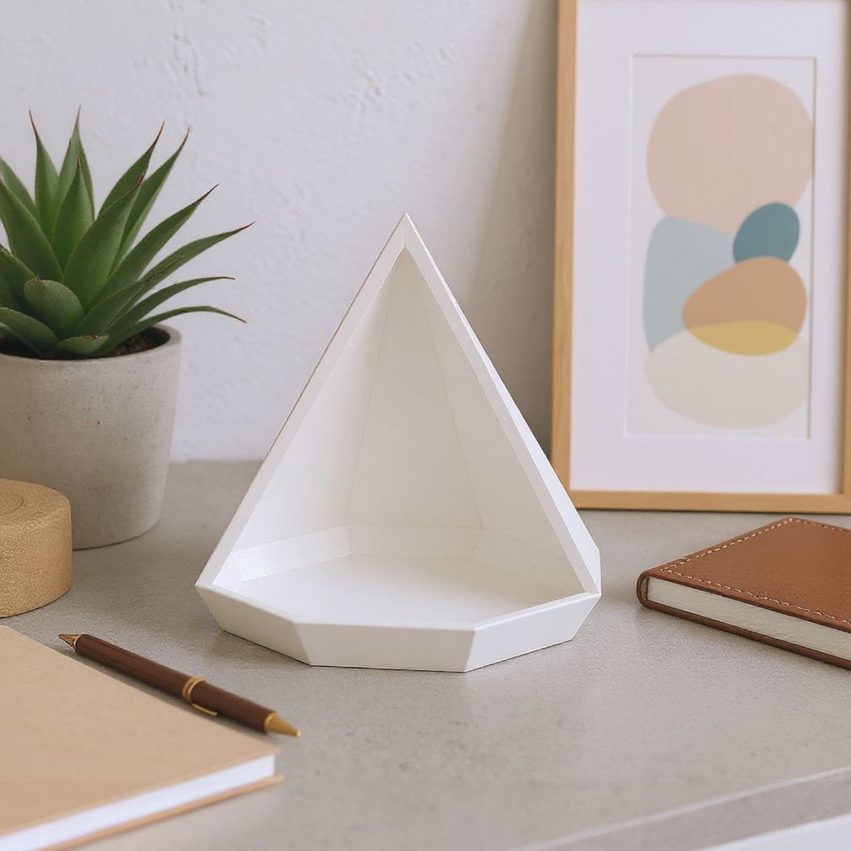 Filamora Studios Pyramidal Geometric Trinket Tray